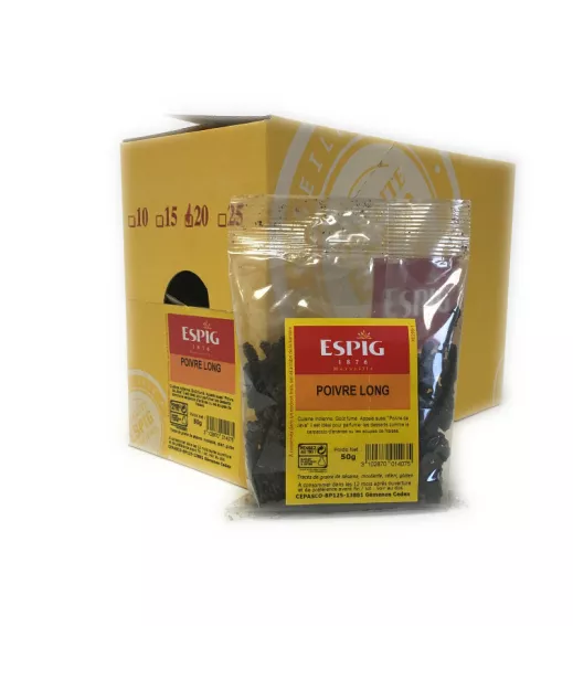 POIVRE LONG ENTIER - Espig - 20x50g